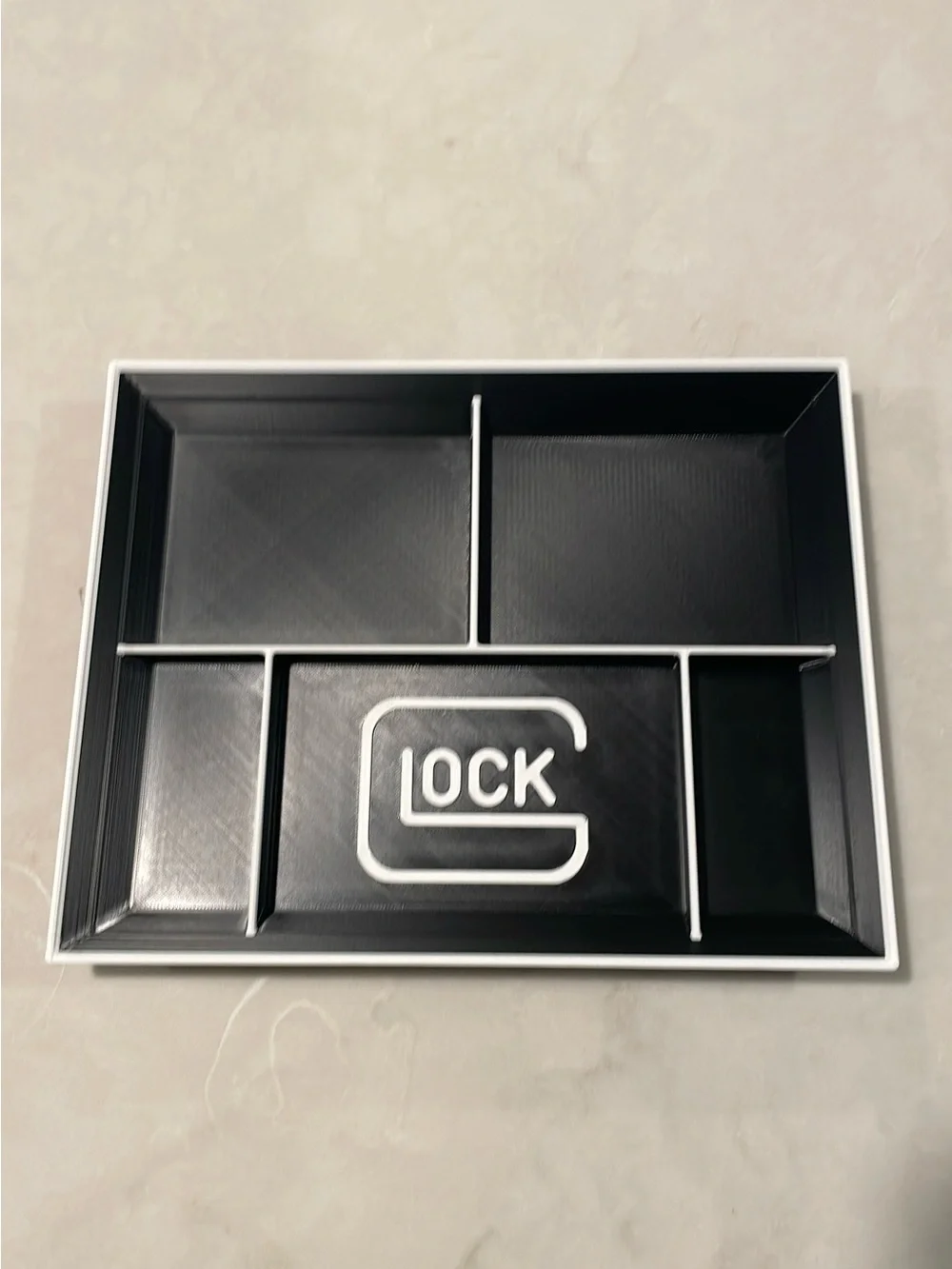 GLOCK Tray Organizer in Black with White Logo